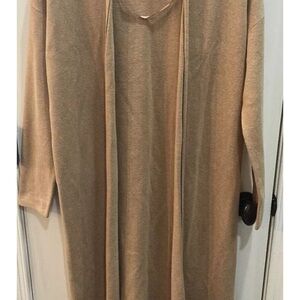 Banana Republic Duster Open Front Cardigan Sweater Capsule Wardrobe XS Tan